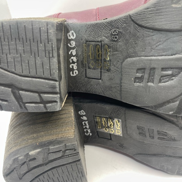 Casta dark Red burgundy Lace up calie heeled boot - Picture 9 of 11